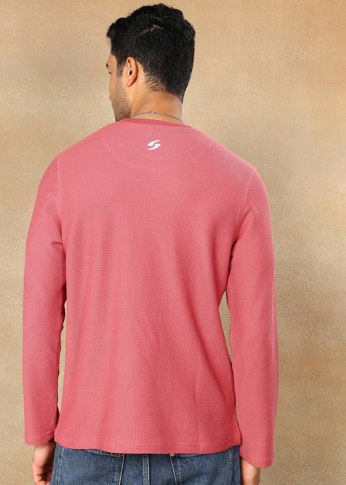Textured Solid Sweatshirt