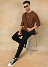 Textured Solid Sweatshirt